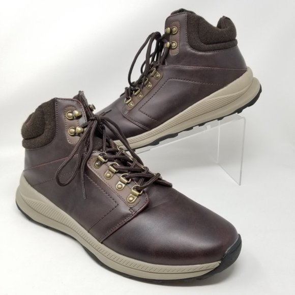 Khombu Other - Khombu Nick Leather Dark Brown Hiker Boots